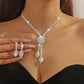 ⏳Offerta a Tempo Limitato⏰ Set di Gioielli con Fiori di Zircone da Donna – Elegante, Scintillante, Pronto da Regalare 💎