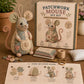 Kit da cucito per topolino di peluche vintage fatto a mano