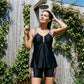 Costume da bagno con top tankini e shorts da donna – modellante per la pancia, shorts a pantaloncino, supporto ✨