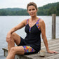 Costume da bagno con top tankini e shorts da donna – modellante per la pancia, shorts a pantaloncino, supporto ✨