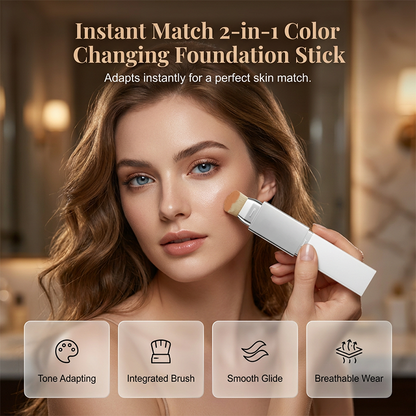 Bastoncino fondotinta 2-in-1 a cambiamento di colore