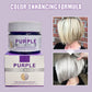 👱‍♀️Vuoi schiarire il colore dei capelli? I tuoi capelli hanno bisogno di cure urgenti! Maschera viola idratante per capelli con profumo duraturo