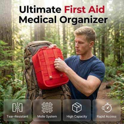 🧰 Borsa organizer per emergenze mediche – Tessuto Oxford resistente, layout modulare pieghevole ⚡ Cinghie tattiche, accesso rapido a strappo – 50% DI SCONTO oggi
