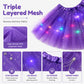 🏆 Ultimo giorno 50% DI SCONTO!🎁Gonna tutù con paillettes LED a rete stellare per bambine e adulti