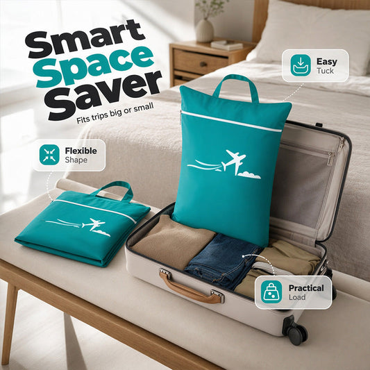 🧳✨ Borsa Portabiancheria da Viaggio in Tessuto Oxford 💧 – Separa Capi Puliti & Usati, Impermeabile, Manici Rinforzati, 4 Colori – Ideale per Viaggi, Sport & Traslochi 🏠