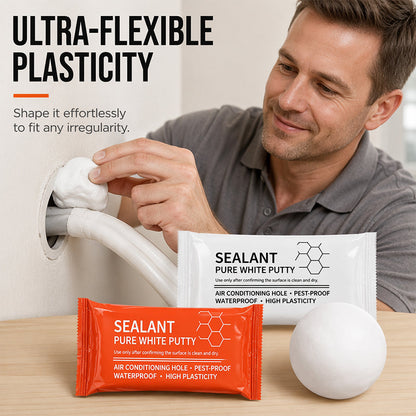 🧱 Mastice Impermeabile per Fori Climatizzatore & Tubi 🔧✨ - Alta Plasticità | Anti-Scarafaggi & Anti-Infiltrazioni | 20g / 50g | 50% DI SCONTO