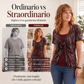 T-shirt da donna finto due pezzi con stampa leopardata e anello a O