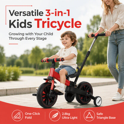 🎁Novità 2026 50% DI SCONTO💥Triciclo e bici senza pedali 3-in-1 per bambini – Giocoso, stabile e adattabile 👶✨