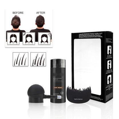 💇 Kit Fibre Capillari per Capelli Radi e Zone di Calvizie – 5 Colori, Resistente ad Acqua & Sudore, Risultato Naturale Immediato ✨