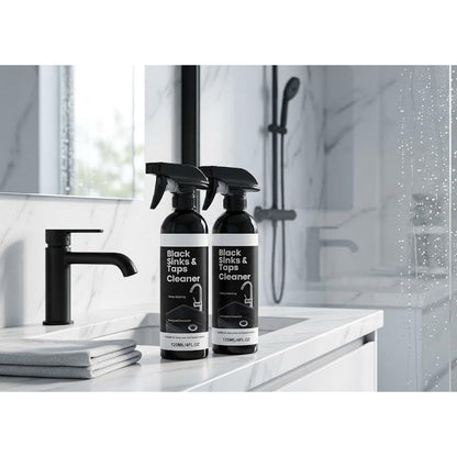 🔥Spray per lavandini e rubinetti neri, spray per rimuovere le macchie d'acqua più ostinate