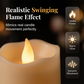 Candele LED senza fiamma con effetto fiamma tremolante calda