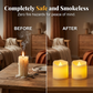 Candele LED senza fiamma con effetto fiamma tremolante calda