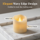 Candele LED senza fiamma con effetto fiamma tremolante calda