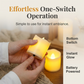Candele LED senza fiamma con effetto fiamma tremolante calda