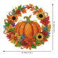 🍂 Corona autunnale con zucca a motivo di diamanti da appendere – Kit DIY completo