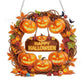 🍂 Corona autunnale con zucca a motivo di diamanti da appendere – Kit DIY completo