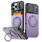Cover Antiurto per iPhone con Porta Carte – Protezione Rinforzata, Copertura Fotocamera Scorrevole