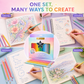 ✏️ 50% DI SCONTO ORA! Matita colorata triangolare cancellabile da 50 colori con punta in gomma, set di matite artistiche pastello, matite da disegno non tossiche per bambini, schizzi, journaling e materiale artistico scolastico