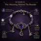 ⏳Offerta a tempo limitato: 50% di sconto⏰ Braccialetto di Halloween gotico con strass viola🔮💜