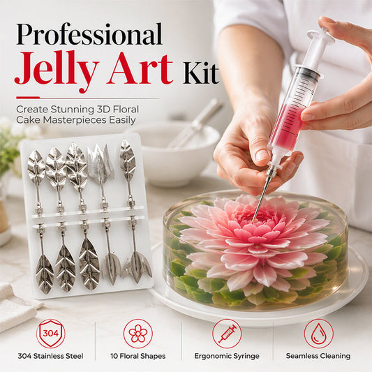 🎂💐 Mai più torte noiose! 50% di Sconto sugli Strumenti 3D per Gelatina – Fiori Commestibili che Sembrano Opera d'Arte! 🌸✨