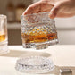 🥃 Bicchiere da whisky rotante a 360° – Base girevole fluida, vetro cristallino, fondo pesante per degustazioni equilibrate ✨