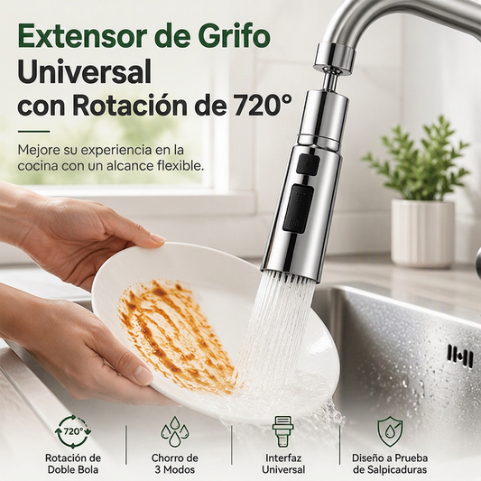 🔥 -50% Oggi: Bocchetta Girevole Universale per Rubinetto – Rotazione a 360°, installazione facile, ideale per lavare frutta, piatti e lavello senza schizzare tutto. 🚰✨