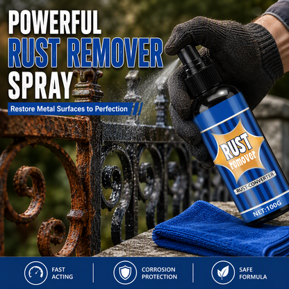 🔧✨ Spray rimuovi ruggine e convertitore protettivo per metalli – rimuove la ruggine, converte e protegge le superfici metalliche