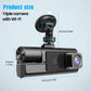🚗 Dash cam con tripla telecamera: 1080P Full HD, anteriore/interna/posteriore, visione notturna, G-sensor, modalità parcheggio