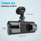 🚗 Dash cam con tripla telecamera: 1080P Full HD, anteriore/interna/posteriore, visione notturna, G-sensor, modalità parcheggio
