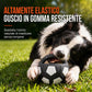 🐶Pallone interattivo per cani con maniglie🏀Realizzato in TPR resistente ai morsi, senza cuciture, non assorbe acqua. Nucleo vibrante, doppio strato stimolante, perfetto per tiro alla fune e gioco del riporto all’aperto.