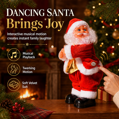 ⏳🔥 SCONTO A TEMPO LIMITATO DEL 49%! ⏰ Babbo Natale danzante e musicale -giocattolo di Natale 🎅