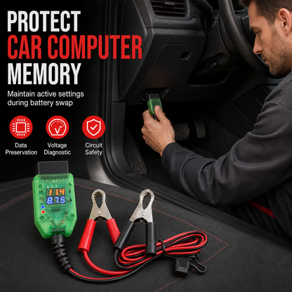 ✨ Ponte alimentazione OBD per auto – Dì Addio alla perdita delle impostazioni dopo la sostituzione della batteria! 🚫 Tensione in tempo reale, fusibile di sicurezza, fili in rame, per officine professionali 🔧